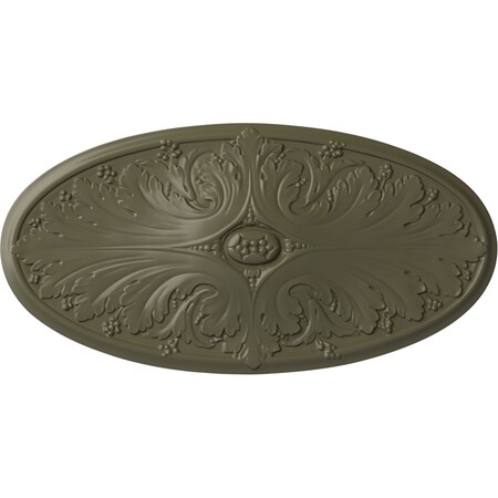 Ekena Millwork Madrid Ceiling Medallion, Hand-Painted Painted Turtle, 24 3/4"W x 12 1/2"H x 1 3/4"P CM24X12MAPTF